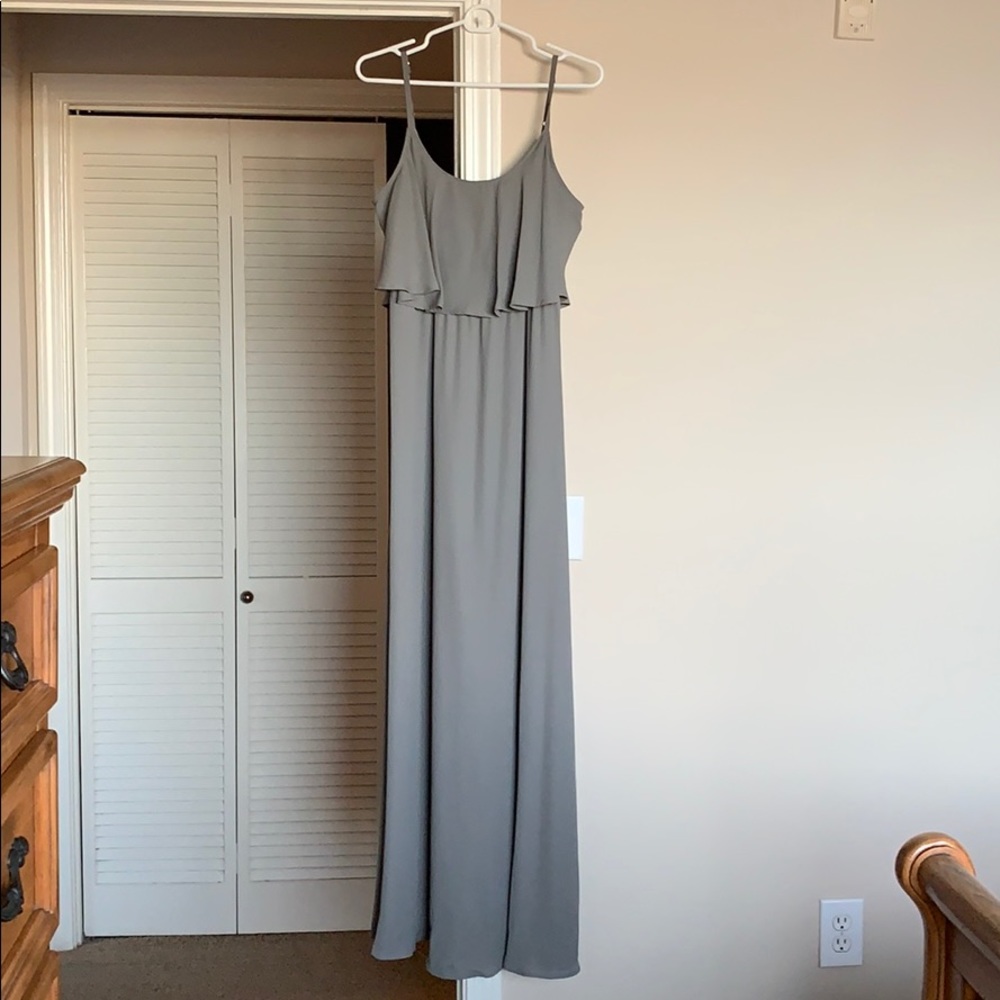 Show Me Your Mumu Caitlin Dress - Charcoal Crisp